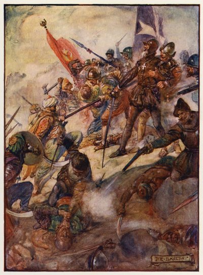 Jean Parisot de la Valette Málta nagy ostrománál alkotó: Joseph Ratcliffe (after) Skelton