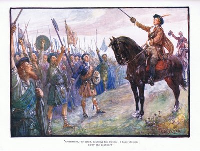 Uraim, kiáltotta kardját kirántva, eldobtam a hüvelyt, 1910 alkotó: Joseph Ratcliffe Skelton