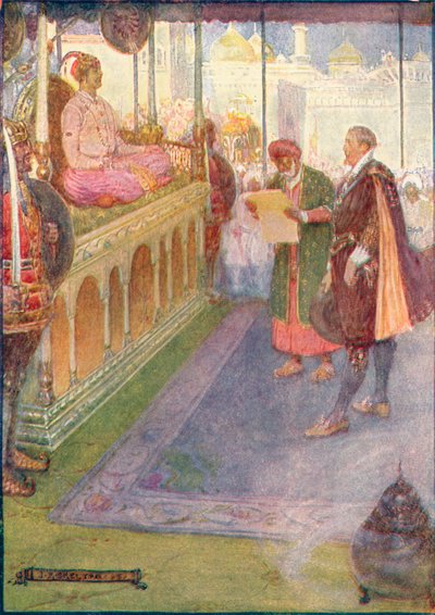 Sir Thomas Stood Before The Mogul, c1908, c1920. alkotó: Joseph Ratcliffe Skelton