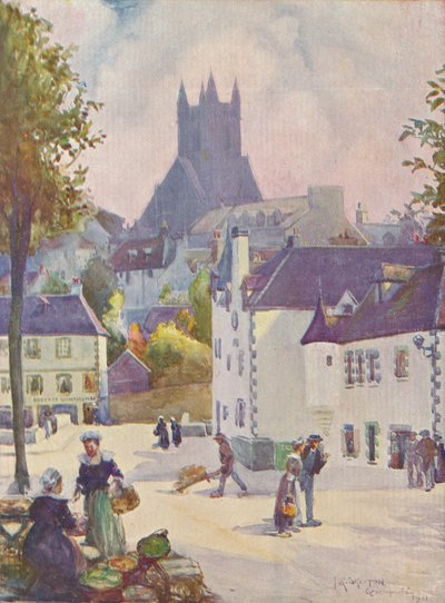 Tavasz Bretagne-ban Quimperlé, 1911, 1913 alkotó: Joseph Ratcliffe Skelton