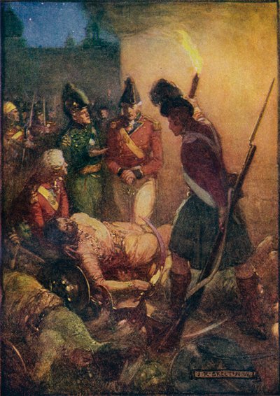 Tippoo Sultans holttestét követői alá temették, 1908, 1920 körül. alkotó: Joseph Ratcliffe Skelton