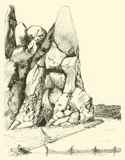 Barlang, ahol elsősorban a Férfi és a Nő élt (metszet) alkotó: Joseph Rudyard (after) Kipling