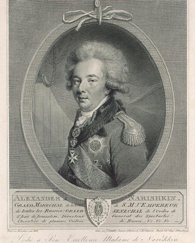 Alekszandr Lvovics Nariskin gróf portréja 1760-1826, 1801 alkotó: Joseph Saunders