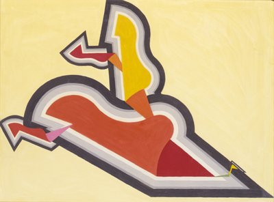 Tanulmány a ritmusban: vörös és arany, kb. 1934. alkotó: Joseph Schillinger
