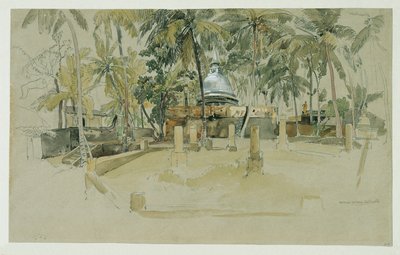 Buddhista templom Ceylonban (Srí Lanka) alkotó: Joseph Selleny