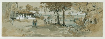 Buddhista templom Point de Galle-ben, Wakwalla Ceylonban (Srí Lanka) alkotó: Joseph Selleny