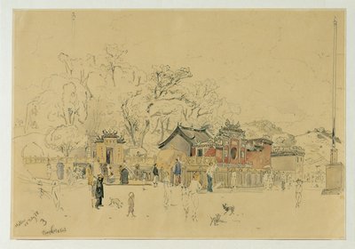 A Makok Temple Grove a Makaó-félszigeten alkotó: Joseph Selleny
