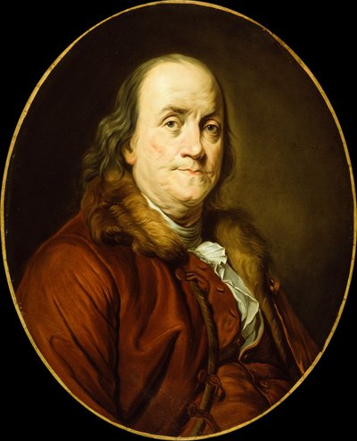 Benjamin Franklin (olaj, vászon) alkotó: Joseph Siffred (after) Duplessis