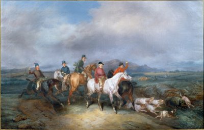 Eberjagd alkotó: Joseph Simon Volmar