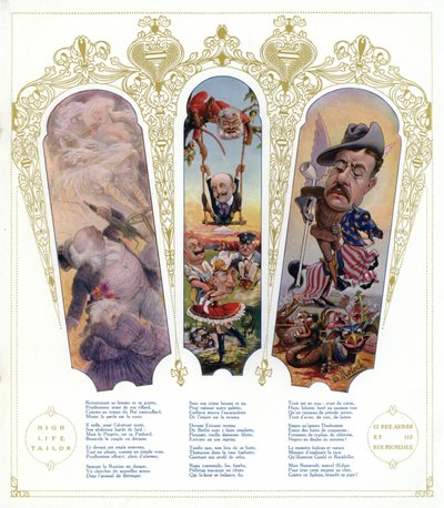 Karikatúrák (színes litó) alkotó: Joseph Sirat