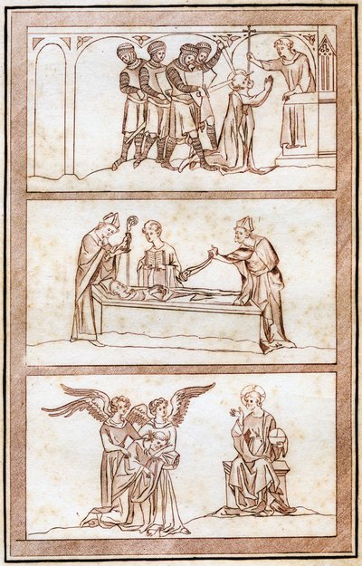 Thomas Becket élete, 1801. alkotó: Joseph Strutt