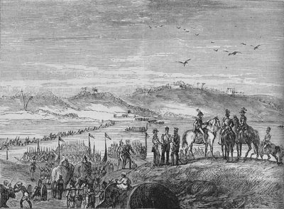 A brit hadsereg átkel a Sutlejben, 1880 alkotó: Joseph Swain