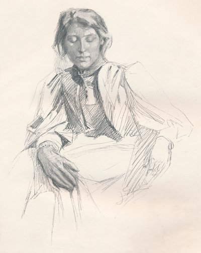 „Study in Lead Pencil”, 1897 alkotó: Joseph Syddall
