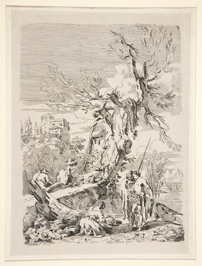 Visszatérés a horgászatról alkotó: Claude Joseph Vernet