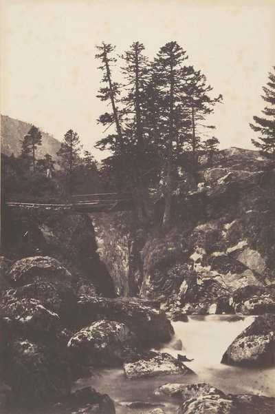 Cauterets, Spanyolország hídja, 1853. alkotó: Joseph Vigier