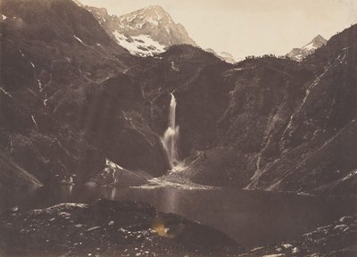 Kilátás az Oo-tóra vagy a Seculejo-ra, Bagnère de Luchon, 1853. alkotó: Joseph Vigier