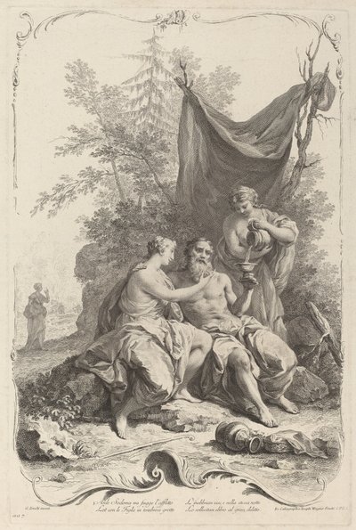 Lót és lányai alkotó: Joseph Wagner