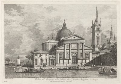 Kilátás a S. Giorgio Maggiore-templom prospektusára alkotó: Joseph Wagner after Canaletto