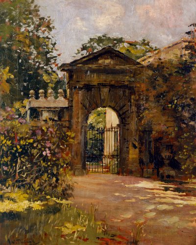 Inigo Jones Gateway, Chiswick House (olaj, vászon) alkotó: Joseph Williams Topham Vinall