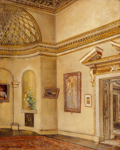 A galéria északkeleti sarka, Chiswick House (olaj, vászon) alkotó: Joseph Williams Topham Vinall