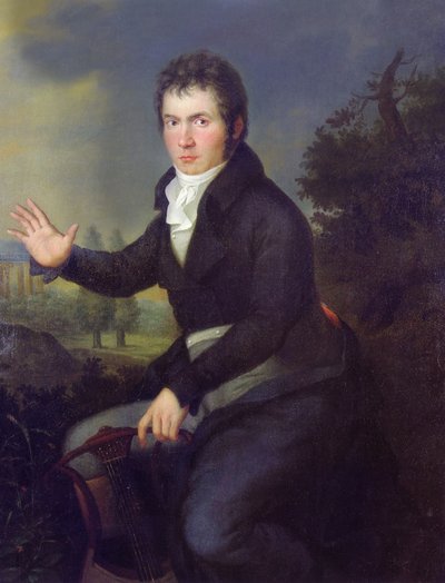 Ludwig van Beethoven portréja alkotó: Joseph Willibrord Mahler