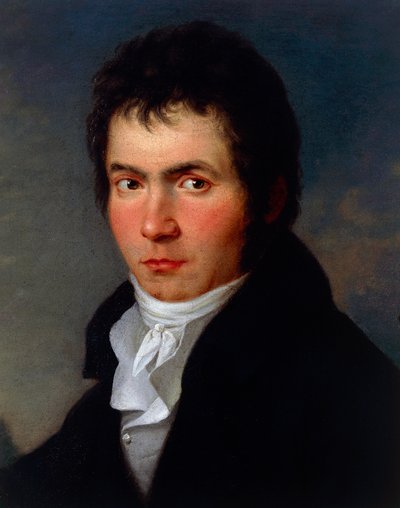 Ludwig van Beethoven portréja (Bonn alkotó: Joseph Willibrord Mahler