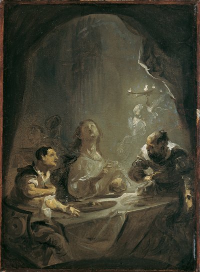 Christus Emmausban alkotó: Joseph Winterhalder d. J.