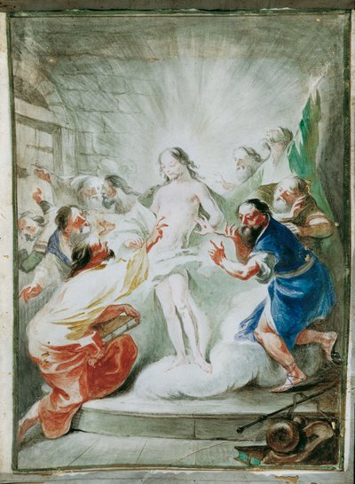 A feltámadt Krisztus megjelenik a tanítványoknak alkotó: Joseph Winterhalder d. J.