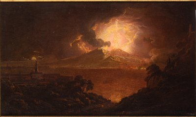 A Vezúv éjszakai kitörése alkotó: Joseph Wright of Derby