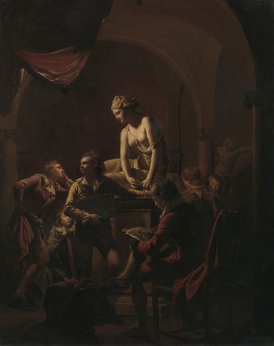 Akadémia Lámpafénytől alkotó: Joseph Wright of Derby