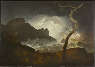 Antigonus a viharban (III. felvonás, iii. jelenet, Shakespeare A tél meséjéből), 1790-92 alkotó: Joseph Wright of Derby