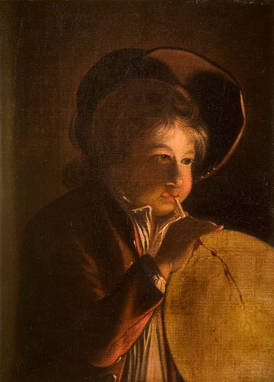 Fiú hólyagot fúj gyertyafényben alkotó: Joseph Wright of Derby