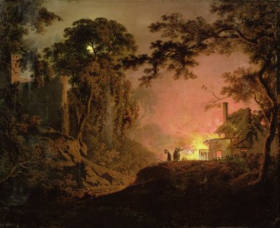 Házikó On Fire alkotó: Joseph Wright of Derby