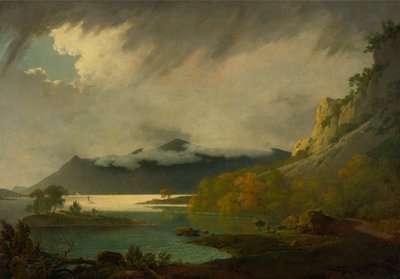 Derwent Water, Skiddaw-val a távolban alkotó: Joseph Wright of Derby