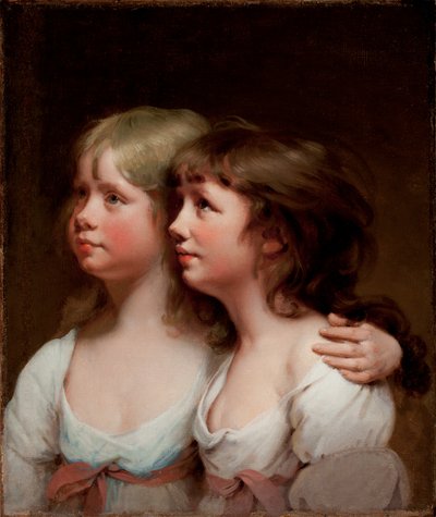 Sarah és Ann Haden portréja alkotó: Joseph Wright of Derby
