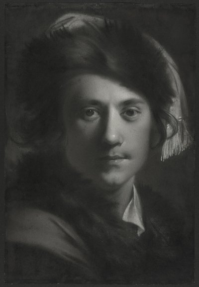 Önarckép szőrme sapkában alkotó: Joseph Wright of Derby