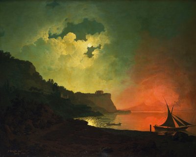 Vezúv Posilipóból alkotó: Joseph Wright of Derby