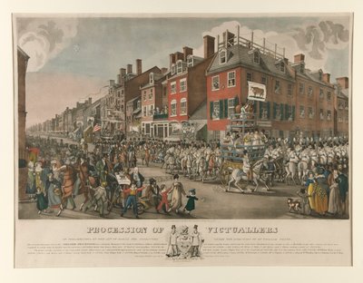 A Philadelphiai Victuallerek körmenete alkotó: Joseph Yeager