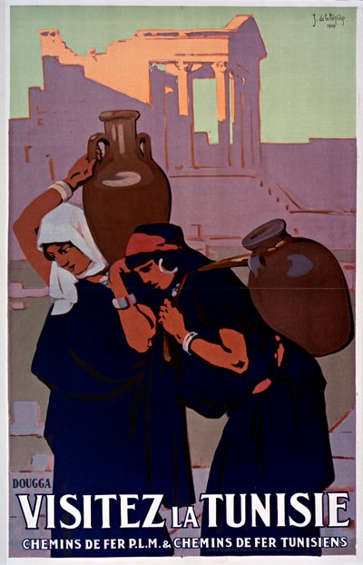 Dougga. Látogasson el Tunéziába, 1929. alkotó: Joseph de La Nézière