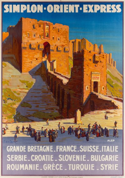 Simplon-Orient-Express, 1927 körül. alkotó: Joseph de La Nézière