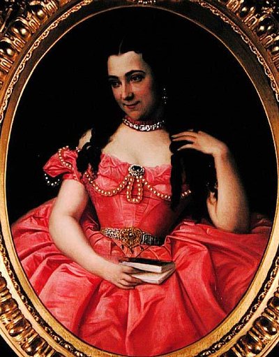 Önarckép, 1855 körül (olaj, vászon) alkotó: Josephine Bowes