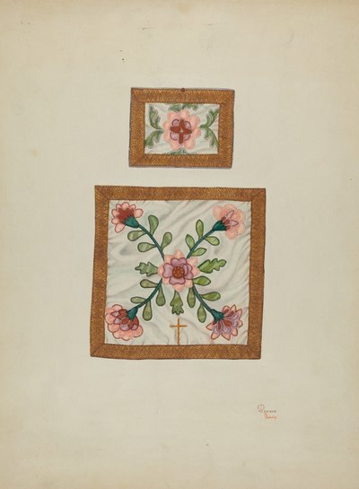 Burse és Chalice Veil, c. 1940 alkotó: Josephine C. Romano