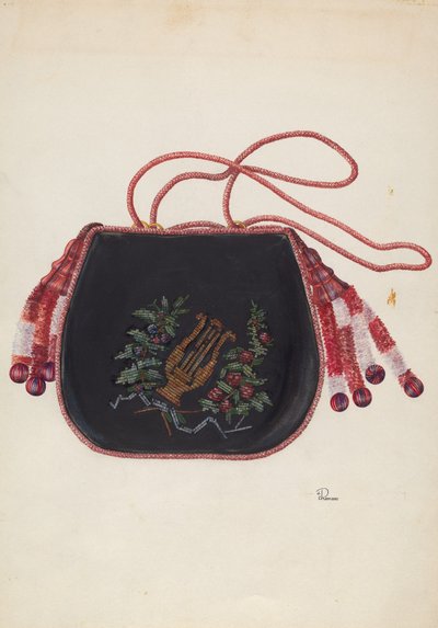 Kézitáska, c. 1938. alkotó: Josephine C. Romano