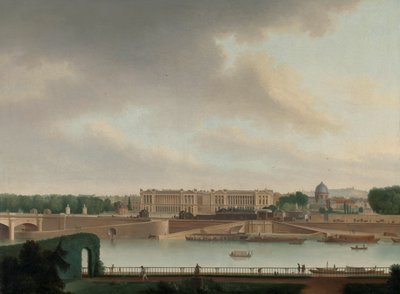 Kilátás a párizsi Batávi Nagykövetségről alkotó: Josephus Augustus Knip (signed by artist)