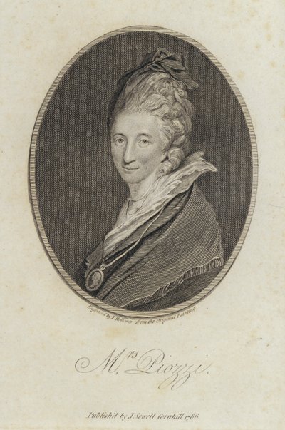 Hester Lynch Piozzi, walesi születésű naplóíró és író alkotó: Joshua (after) Reynolds