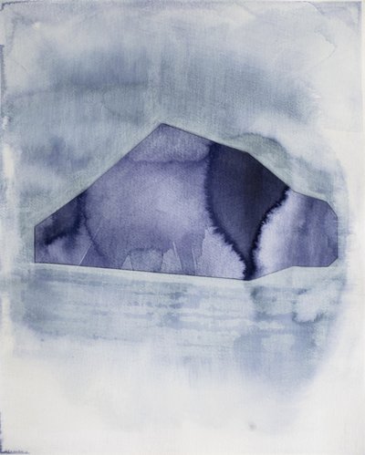 Absztrakt kék geometria alkotó: Joshua Hoskins