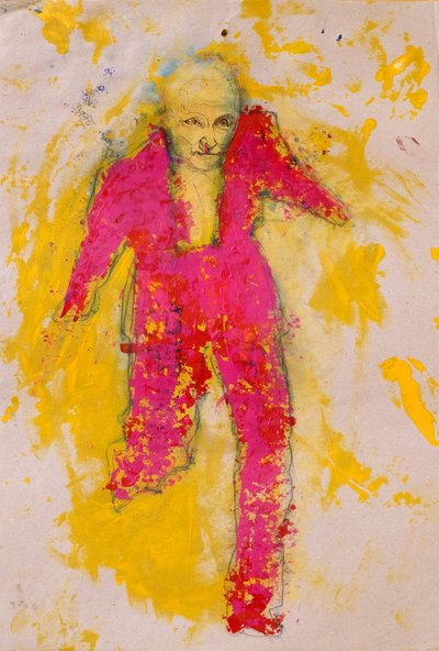 Élénk rózsaszín figura alkotó: Joshua Hoskins