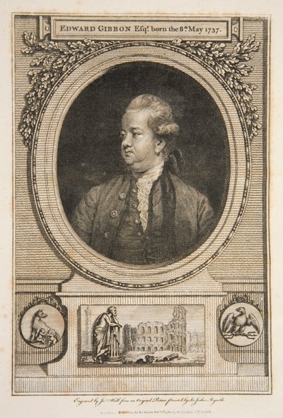 Edward Gibbon, Esq., pub. 1730-as metszet. alkotó: Joshua Reynolds
