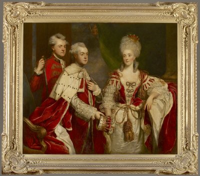 George, 2. Earl Harcourt, felesége Elizabeth és testvére, William, 1780 alkotó: Joshua Reynolds