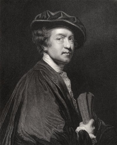 Sir Joshua Reynolds, J. Cochran metszet, a National Portrait Gallery V. kötetéből, kiadva 1835 körül (litho) alkotó: Joshua Reynolds